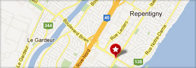 Google Map - Aréna repentigny